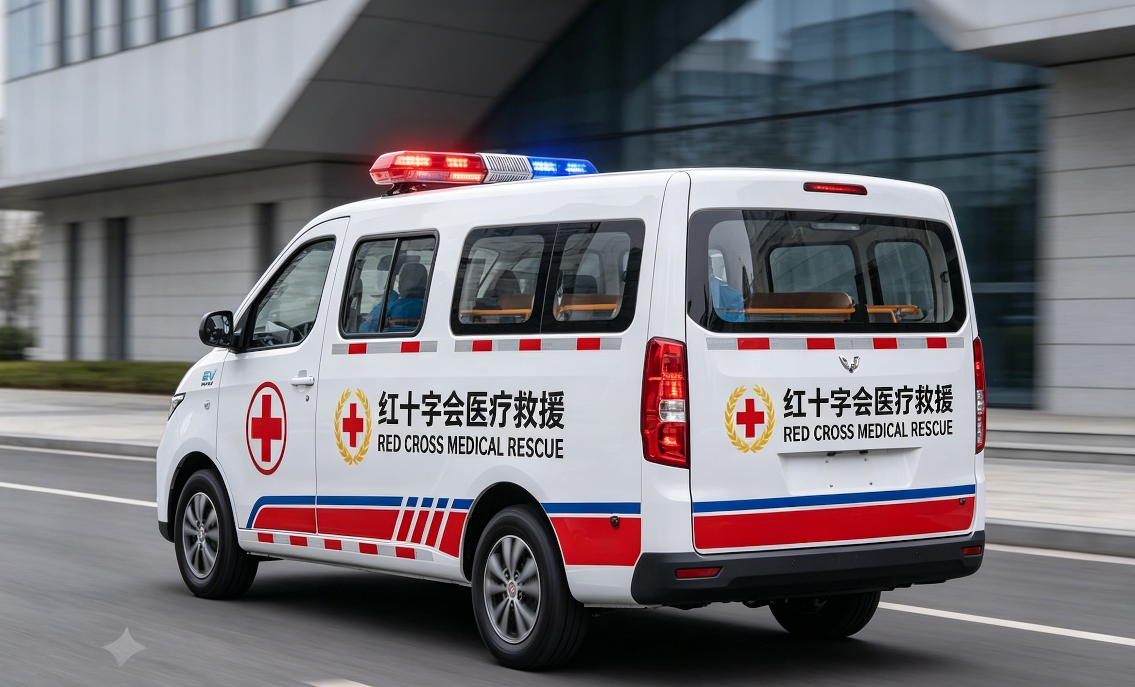 Wuling Sunshine PHEV Red Cross Medical Rescue Ambulance