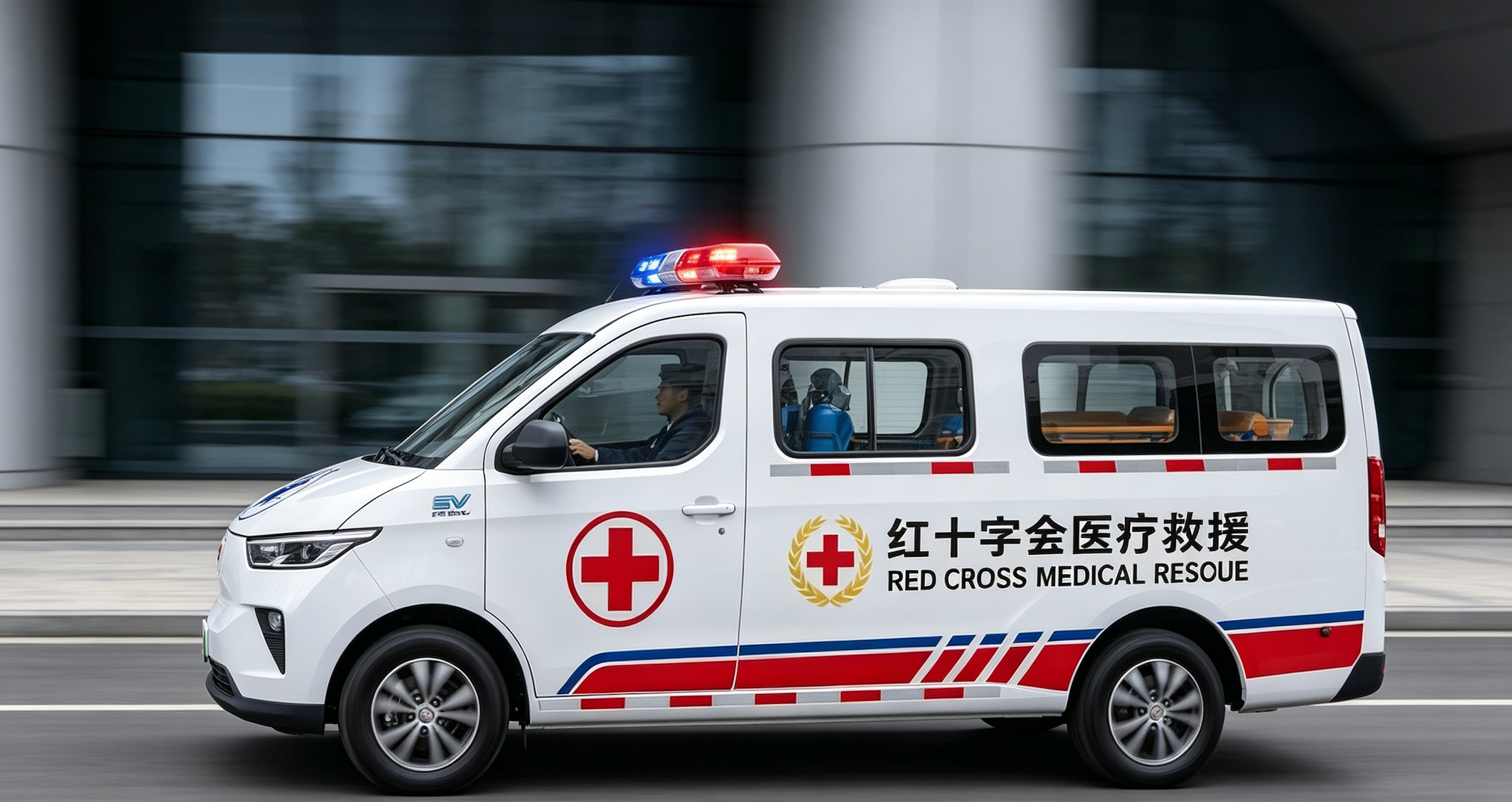 Wuling Sunshine PHEV Red Cross Medical Rescue Ambulance