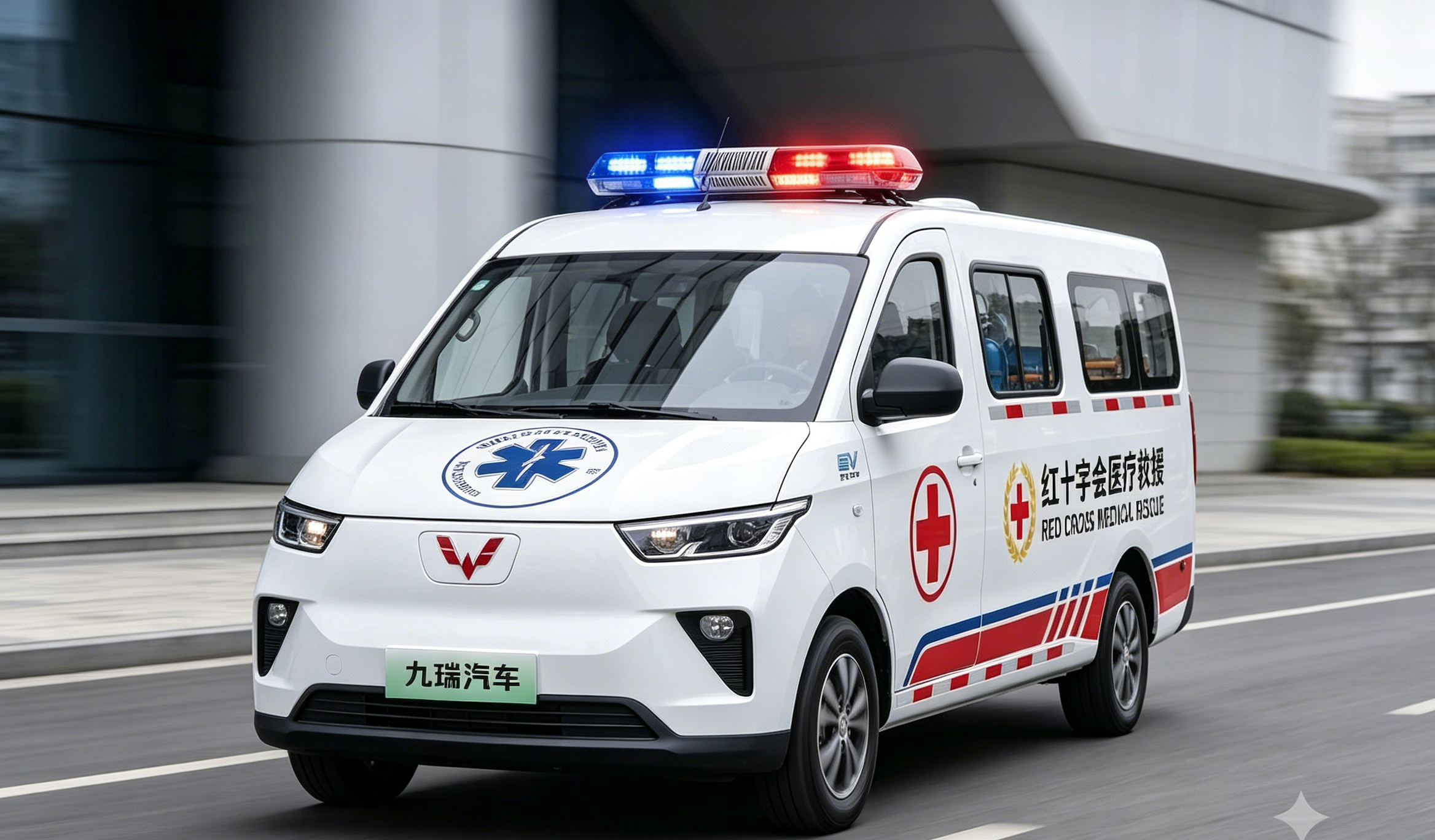 Wuling Sunshine PHEV Red Cross Medical Rescue Ambulance
