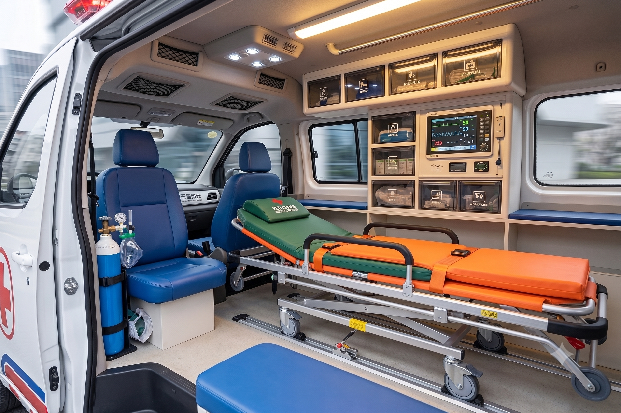 Wuling Sunshine PHEV Red Cross Medical Rescue Ambulance