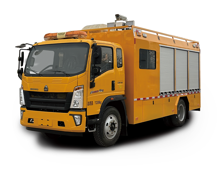 Large emergency rescue support vehicle